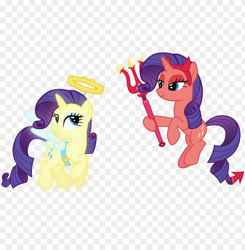rarity angel and demon PNG image with transparent background@toppng.com