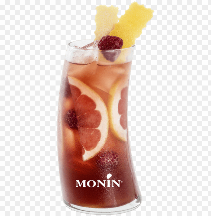 Raspberry And Pink Grapefruit Iced Tea Moni PNG Image With Transparent Background