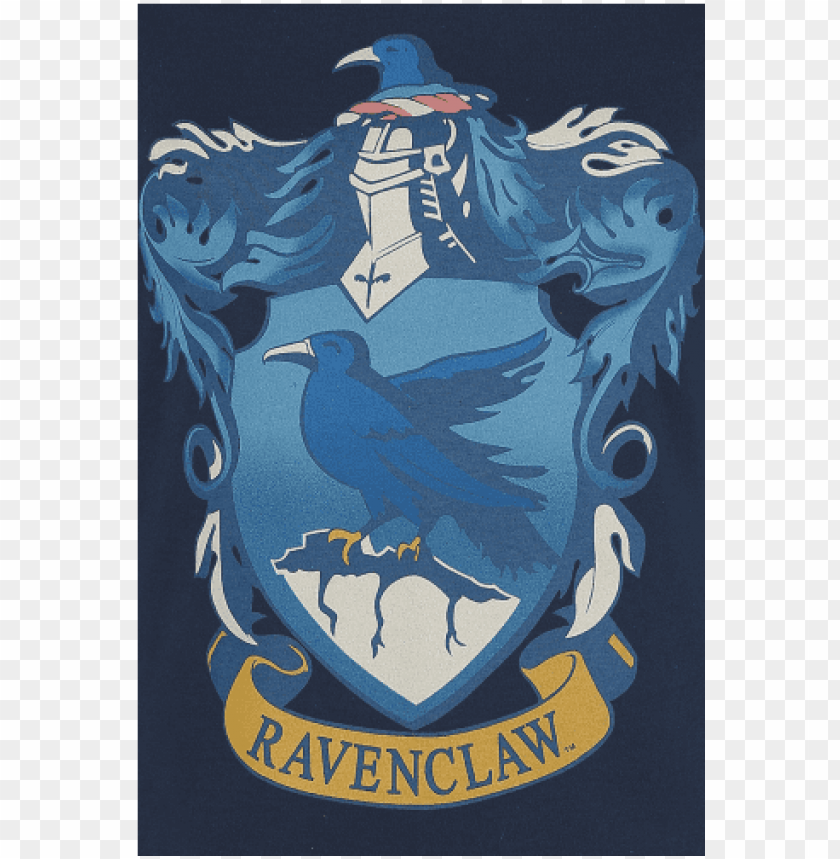 ravenclaw crest camiseta azul oscuro liso 100 algodón PNG transparent with Clear Background ID 94470