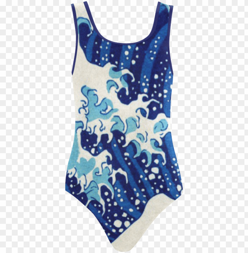 free PNG reat wave off kanagawa nature art vest one piece swimsuit - the great wave off kanagawa PNG image with transparent background PNG images transparent