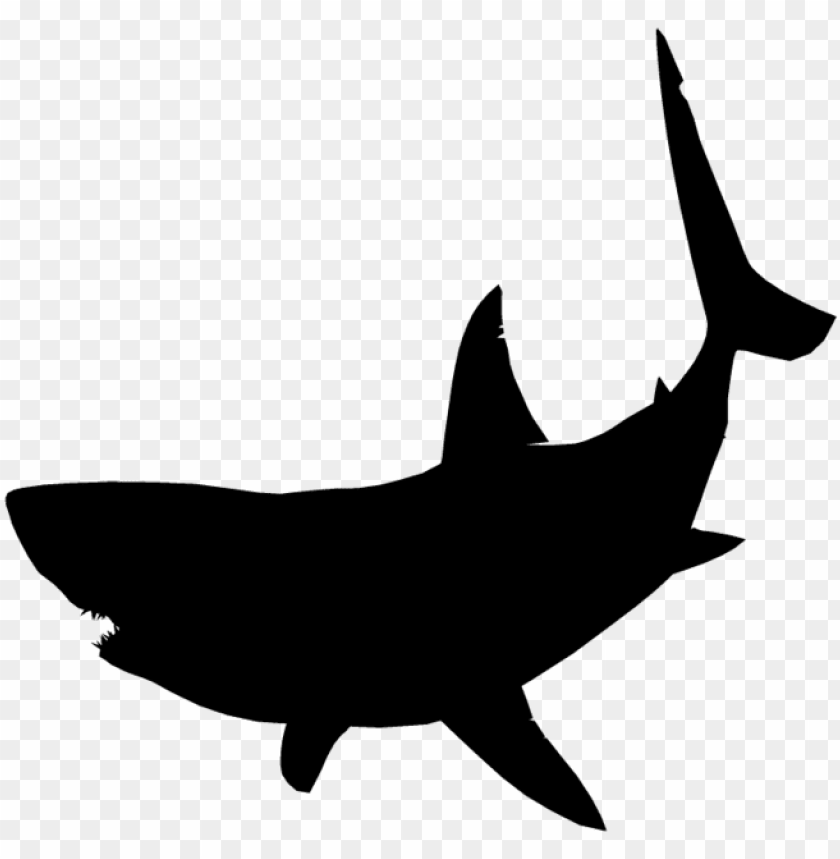 free PNG reat white shark clipart jumping - great white shark shark silhouette PNG image with transparent background PNG images transparent