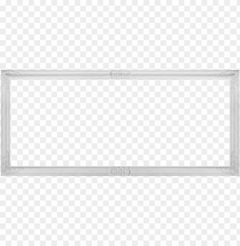 rectangular white frame PNG image with transparent background | TOPpng