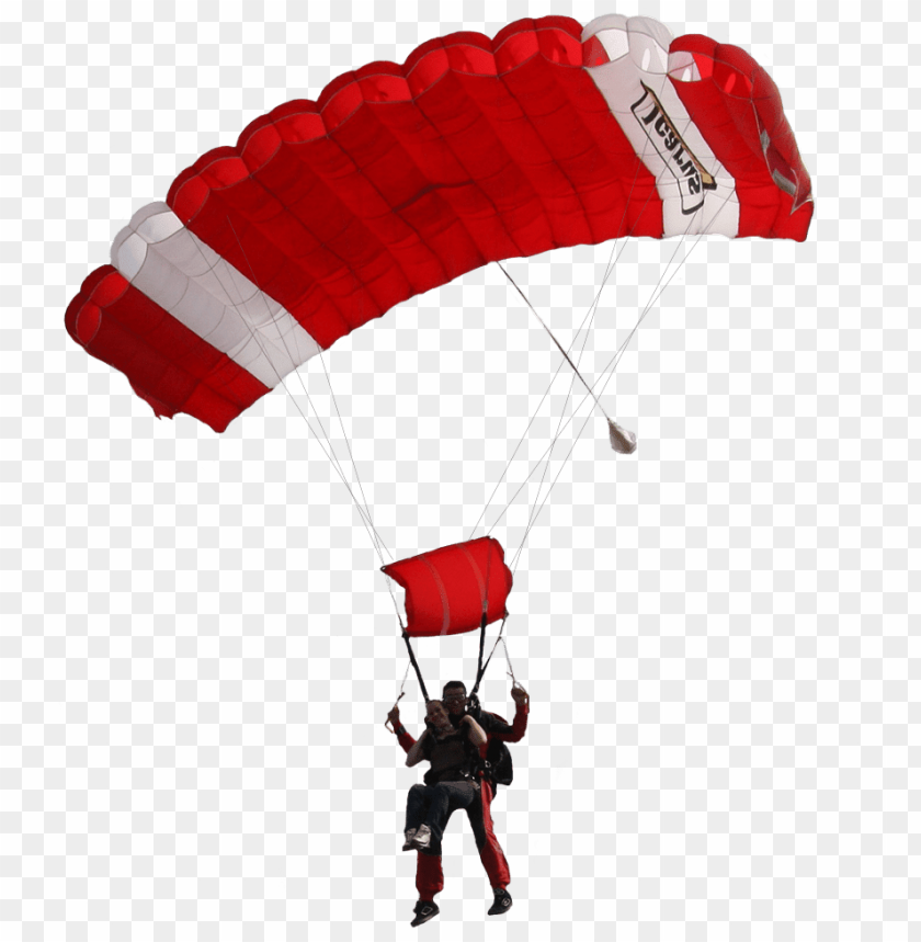miscellaneous, parachutes, red and white parachute, 