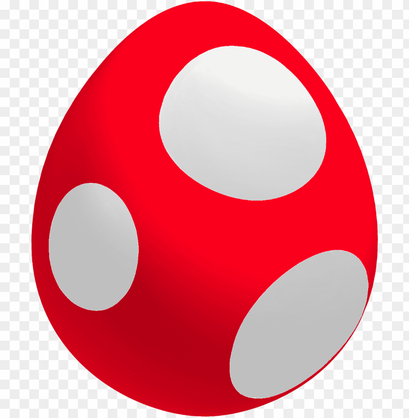 Red Baby Yoshi Egg - Red Yoshi Egg Png - 1000x1199 PNG Download