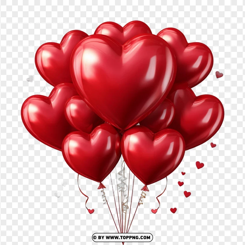 Red Balloons Free Download PNG Transparent Background