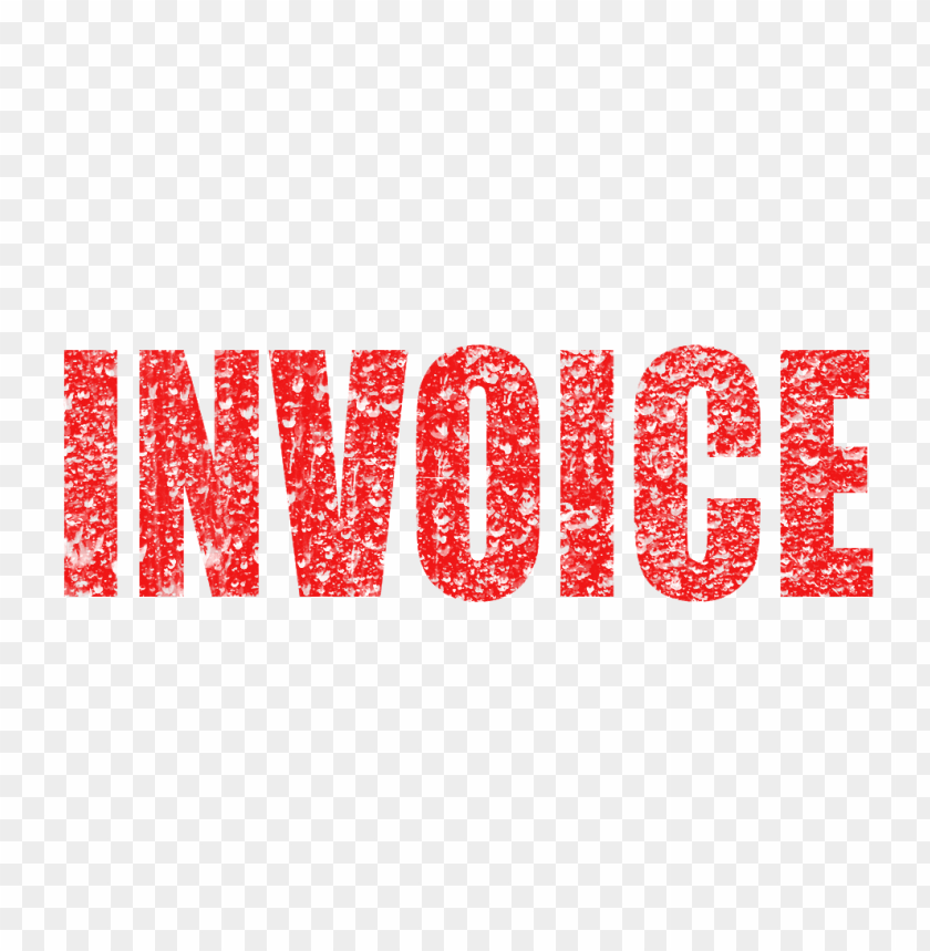 Red Business Invoice Word Stamp Effect PNG Image With Transparent Background