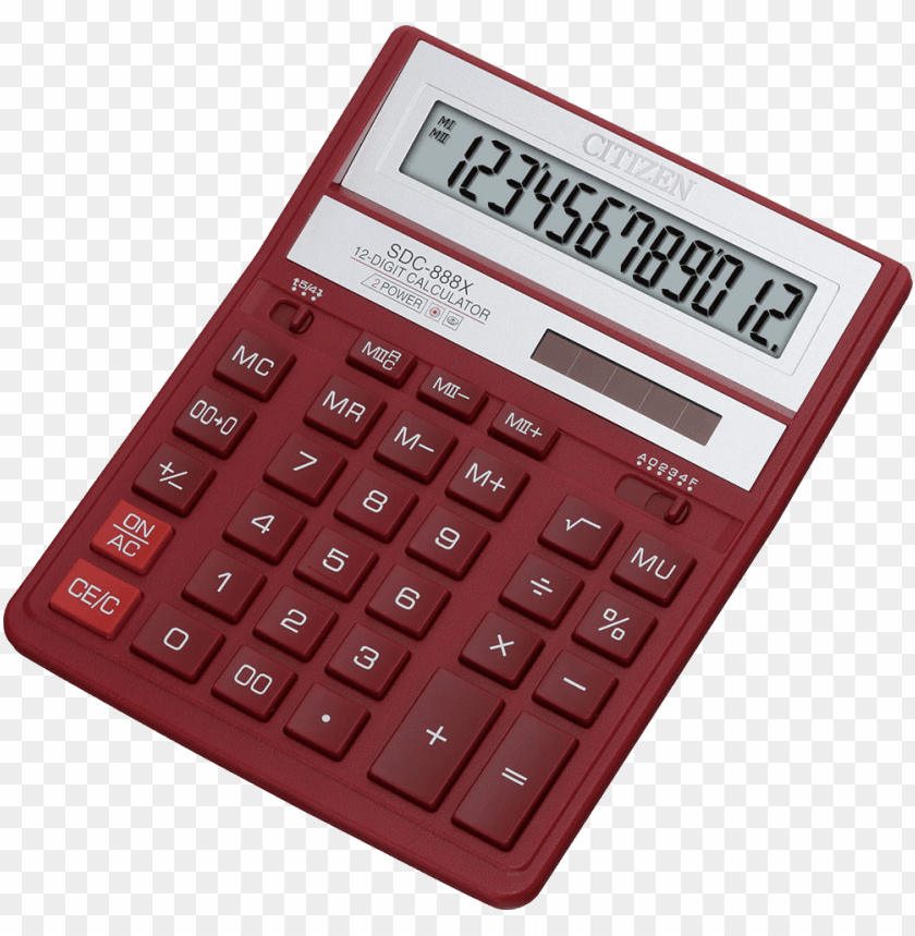 electronics, calculators, red calculator, 