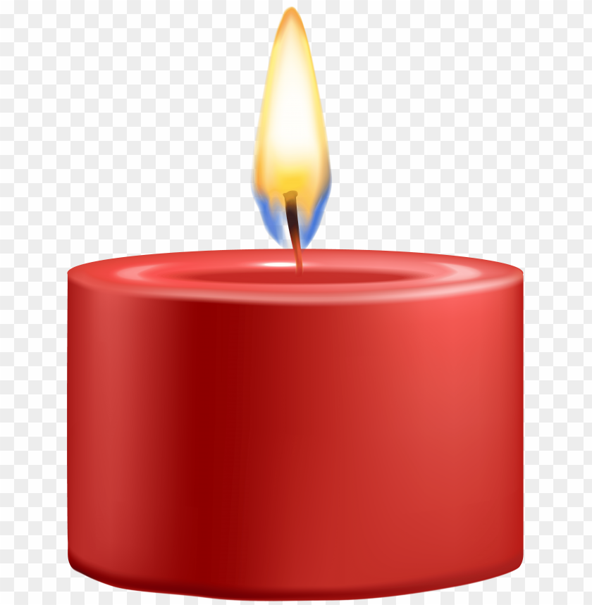 red candle png clipart png photo - 35941