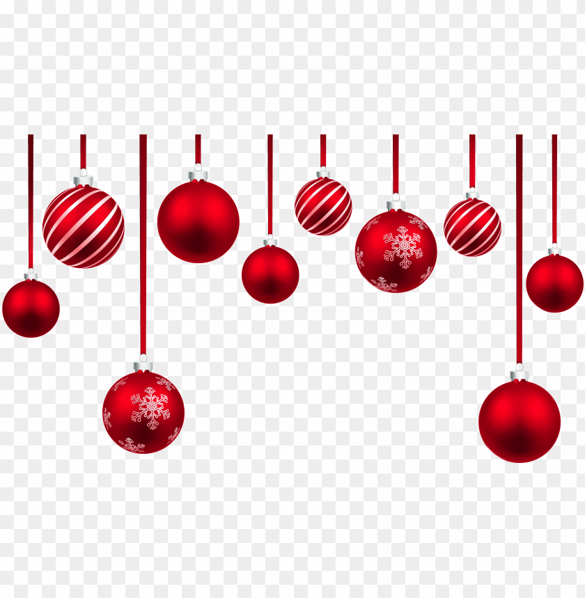 Red Christmas Hanging Balls Decor Png Clipart Image Hanging Christmas Ornament Png Image With Transparent Background Toppng