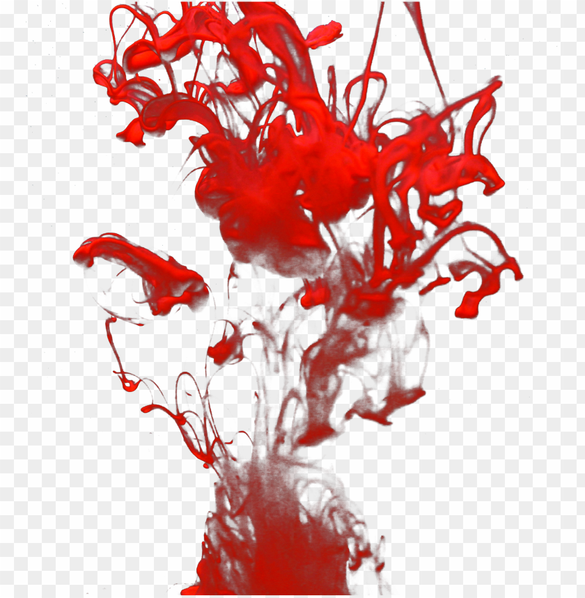 Red Color Painting Paint Splash Effect PNG Image With Transparent Background