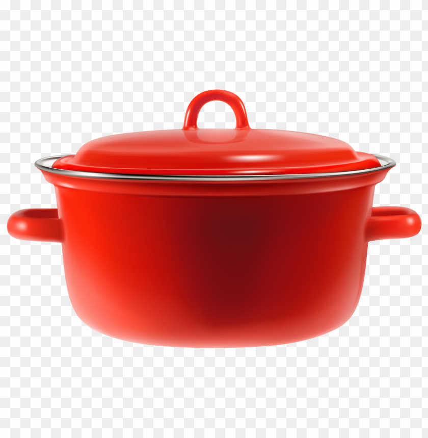 cooking, pot, red
