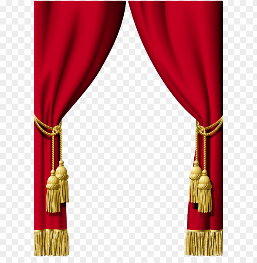 red curtain decoration