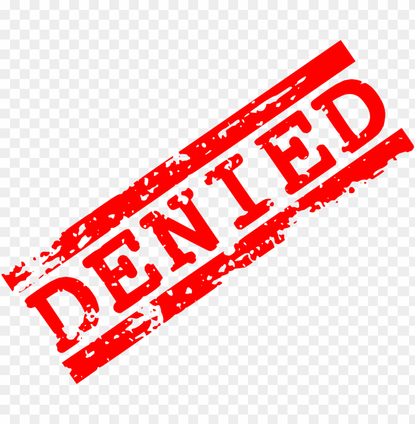  denied, oval, rectangle, red, round, rubber, rubber stamp