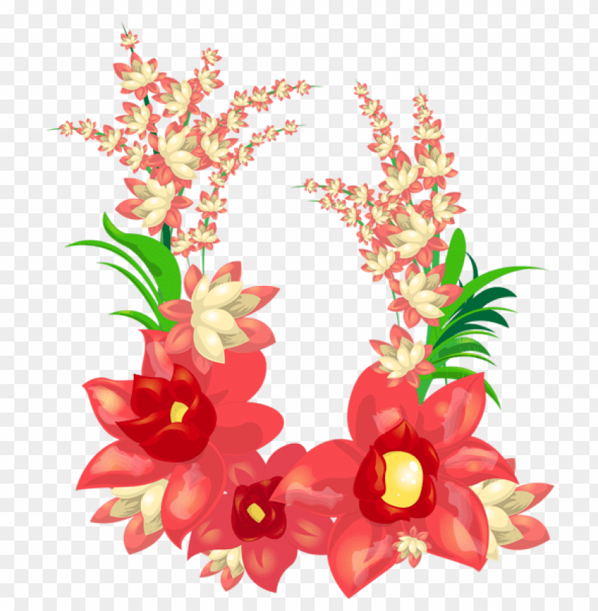 red exotic flowers decoration