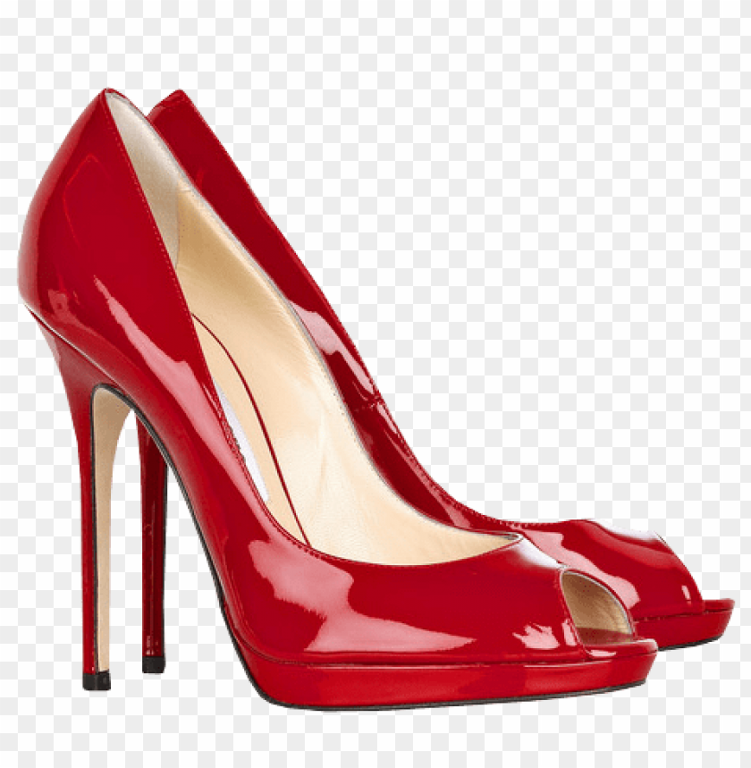 red female heels clipart png photo - 33473