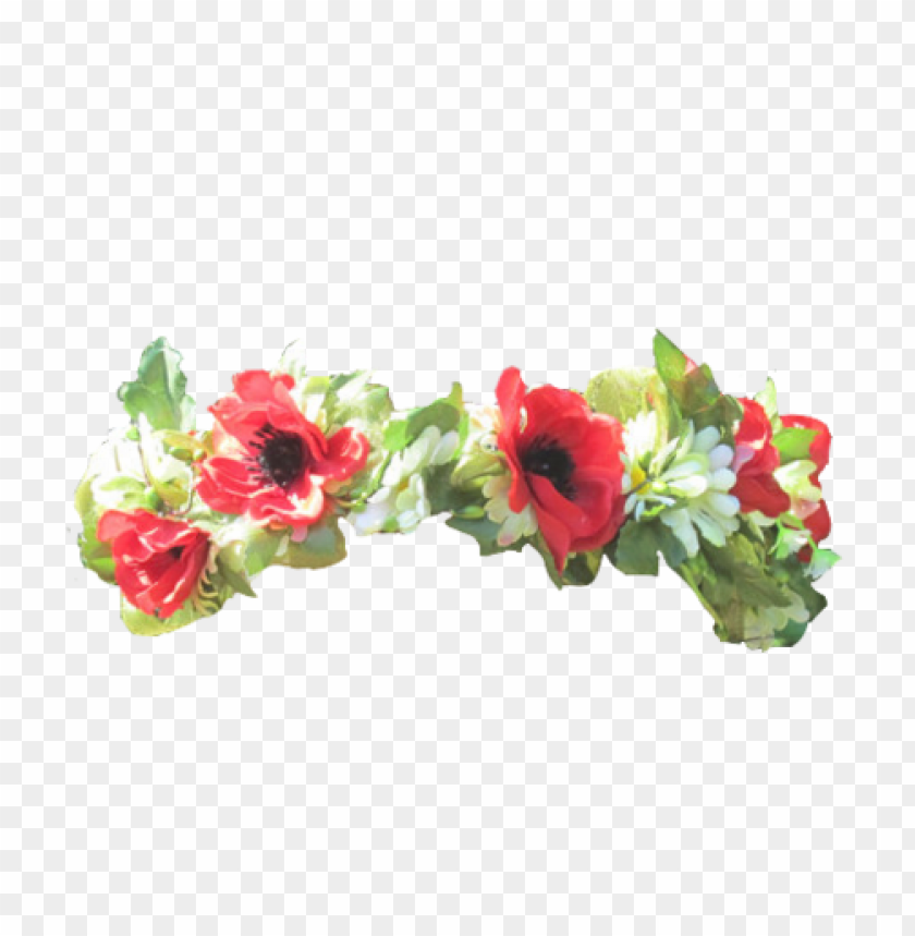 red flower crown transparent, redflower,red,flowercrown,crown,transparent,flower