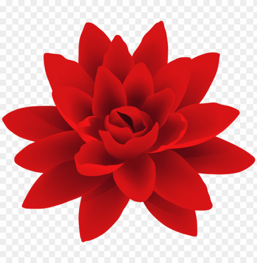 red flower png deco
