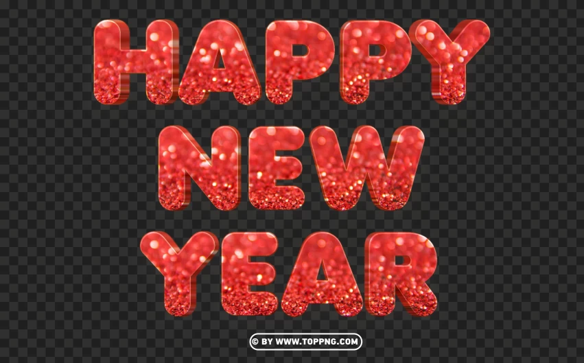  red glitter 3d happy new year text words png  , 2024 happy new year clear background ,2024 happy new year png download ,2024 happy new year png image ,2024 happy new year png ,2024 happy new year png hd ,2024 happy new year transparent png 