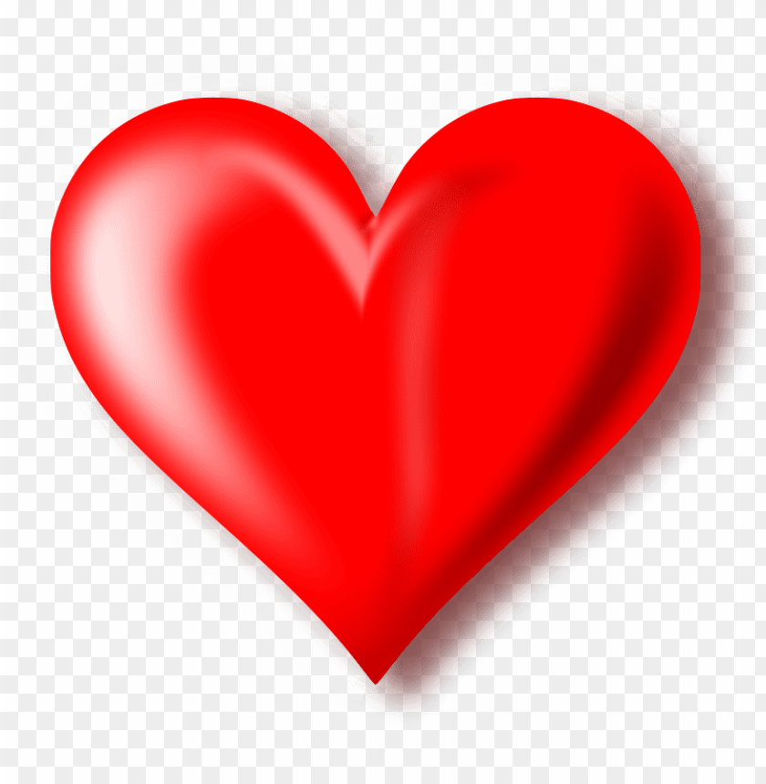 red heart clipart png photo - 29866