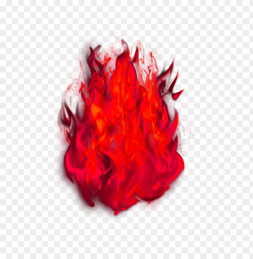 Red High Resolution Flame Burn Fire Without Smoke PNG Image With Transparent Background