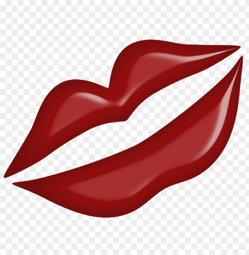 Red Kiss Lips Png Images Background -  Image ID Is 42904