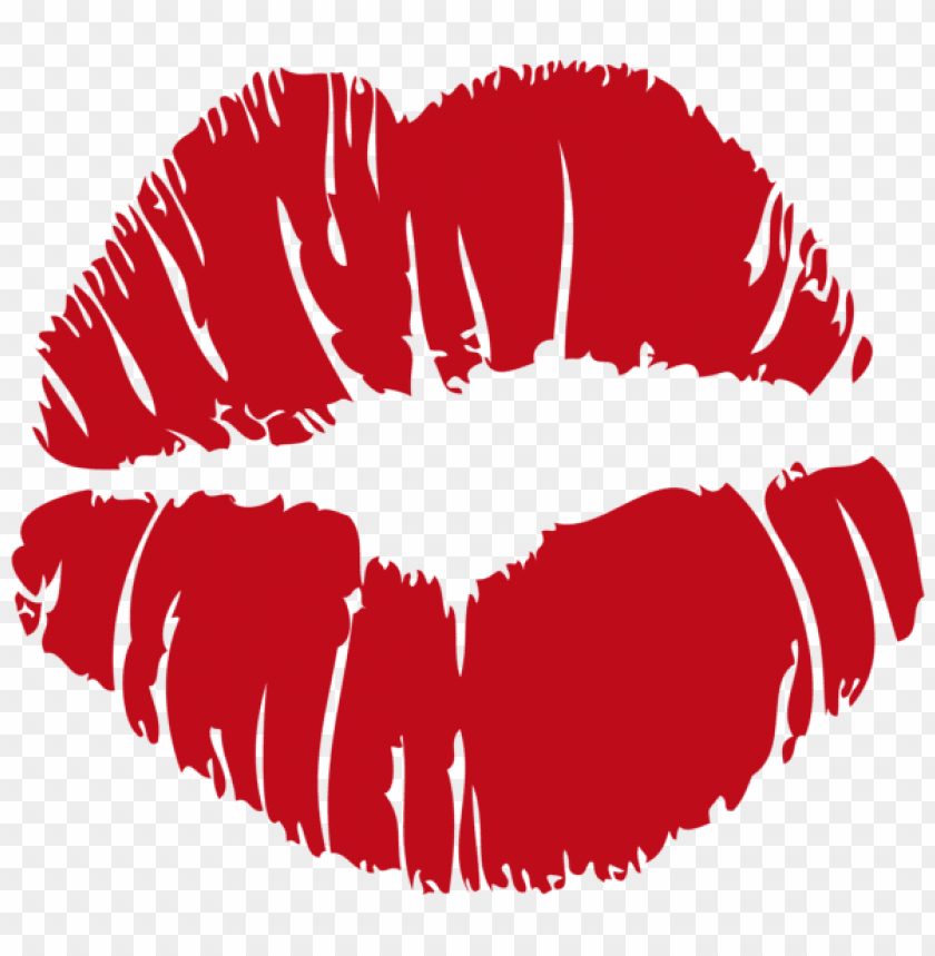Red Kiss Print Png Png Images Background -  Image ID Is 42894