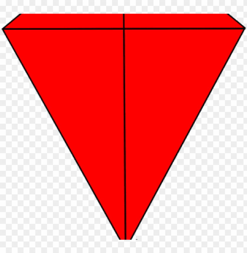 red kitepink - röd triangel, kite