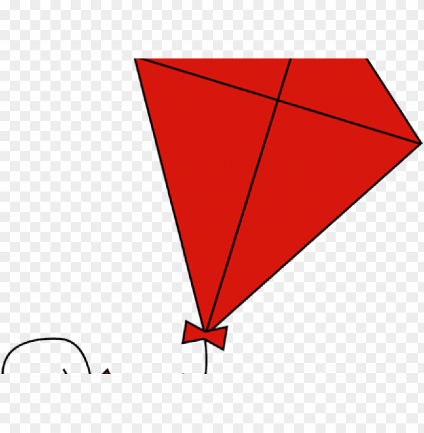 red kitered object - triangle, kite