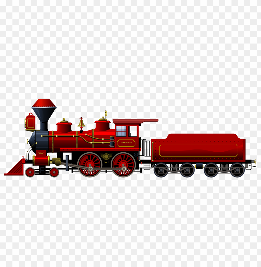 locomotive, red