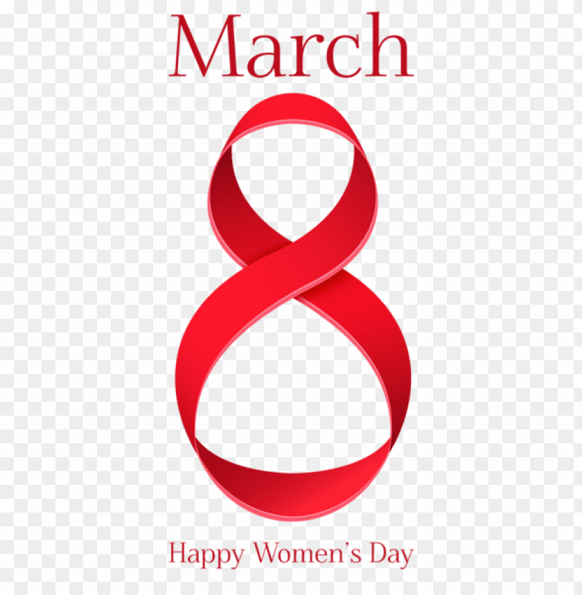 Red March 8 Happy Womens Day Png Images Background -  Image ID Is 54757