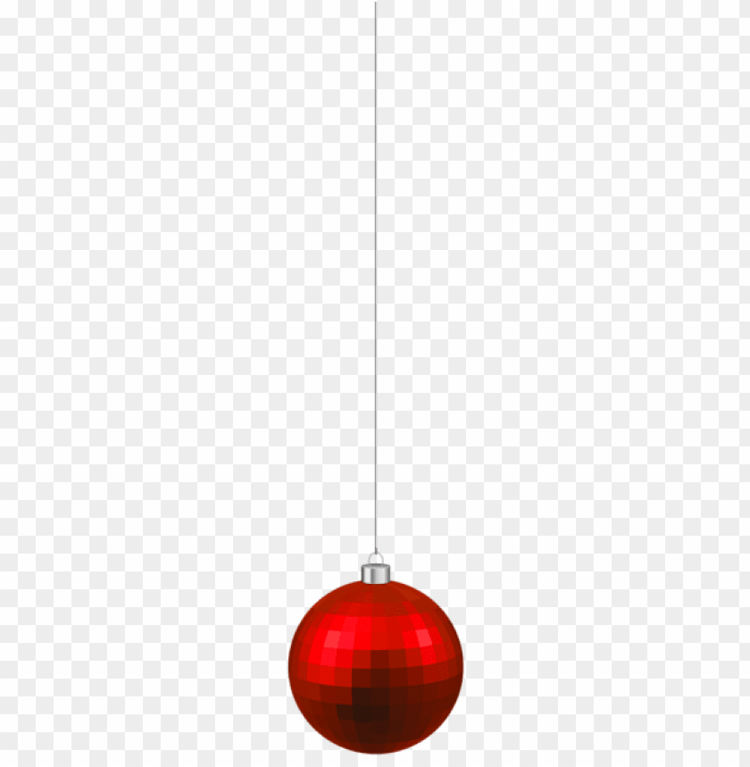 red modern christmas hanging ball PNG Images 40411