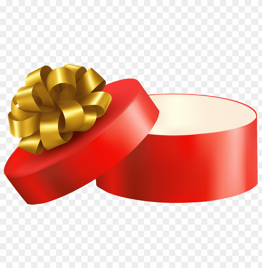gift, open, red