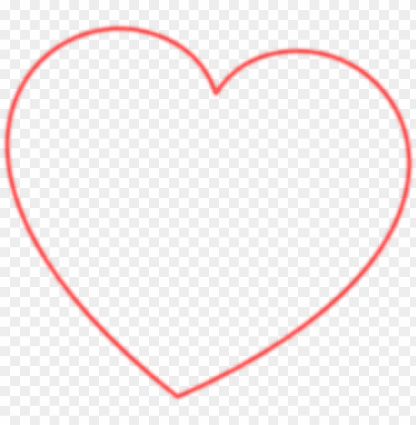 Free download  HD PNG red outline heart 7degree clip art at