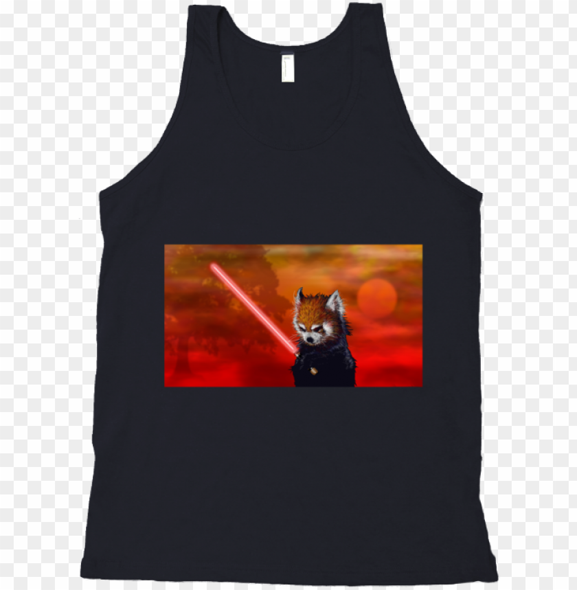 free PNG red panda, black shadow tank top - red panda PNG image with transparent background PNG images transparent