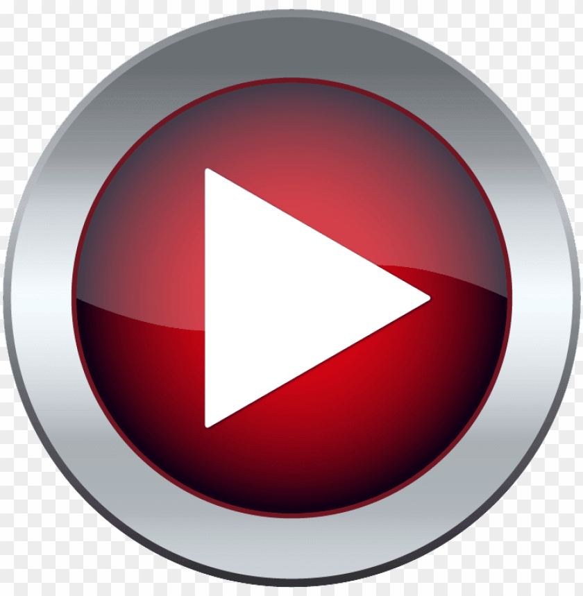 Download Red Play Button Png Svg Transparent Download Play Button 3d Png Image With Transparent Background Toppng