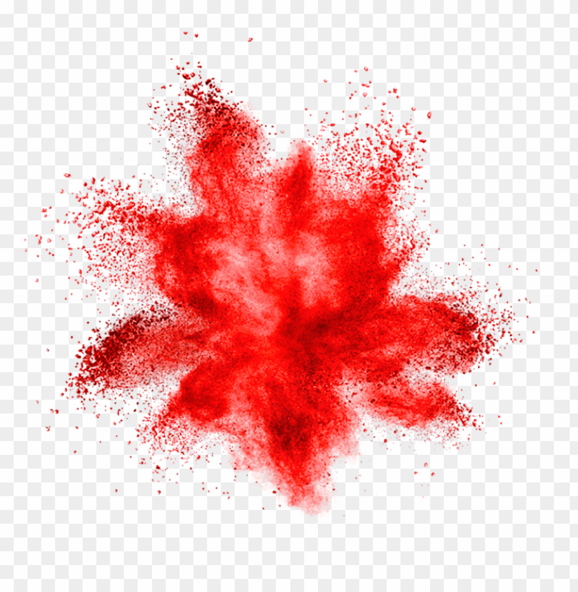 red powder explosion effect PNG image with transparent background@toppng.com