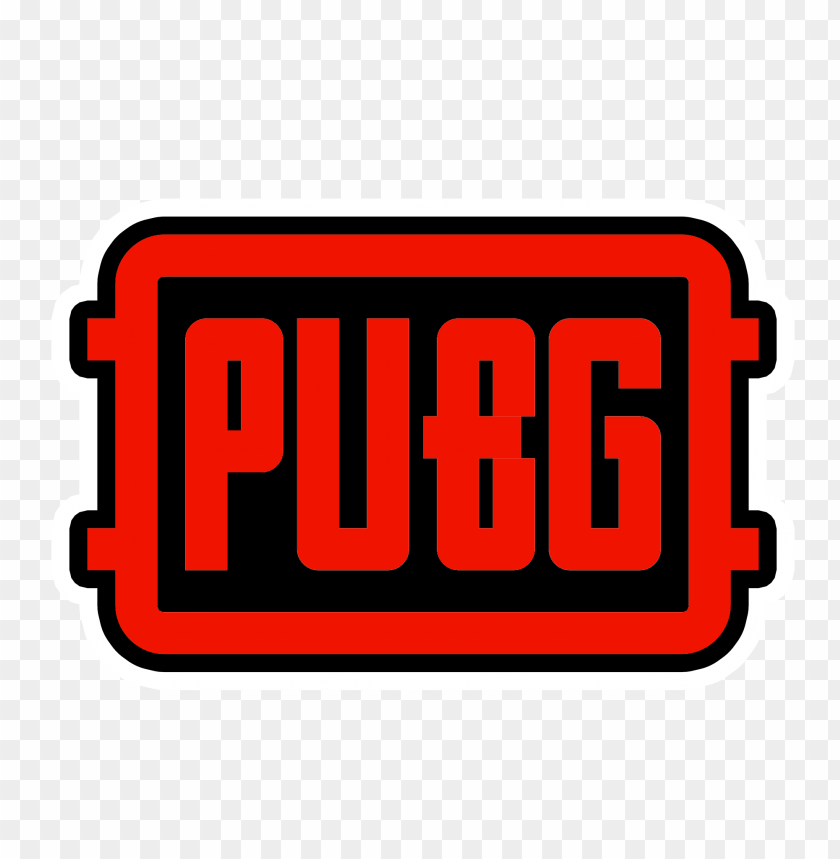 red pubg logo stickers PNG image with transparent background@toppng.com