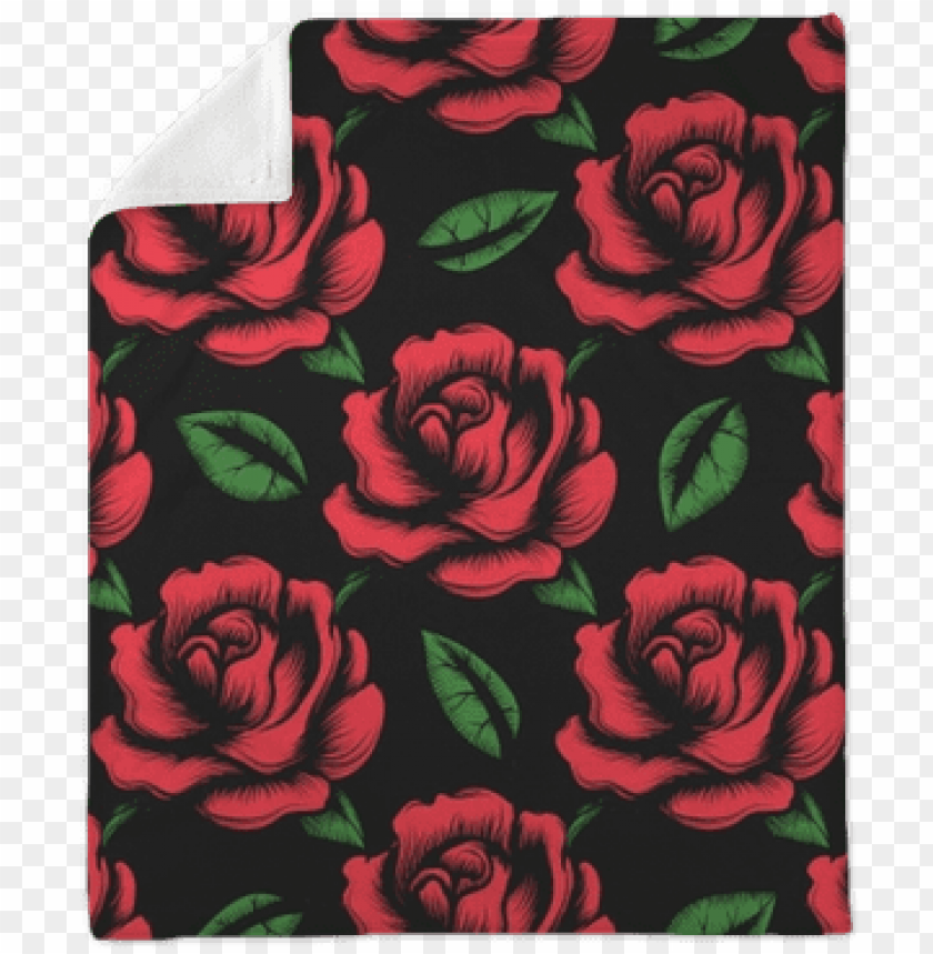 free PNG red rose flower seamless pattern with green leaves - roses pattern drawing red PNG image with transparent background PNG images transparent