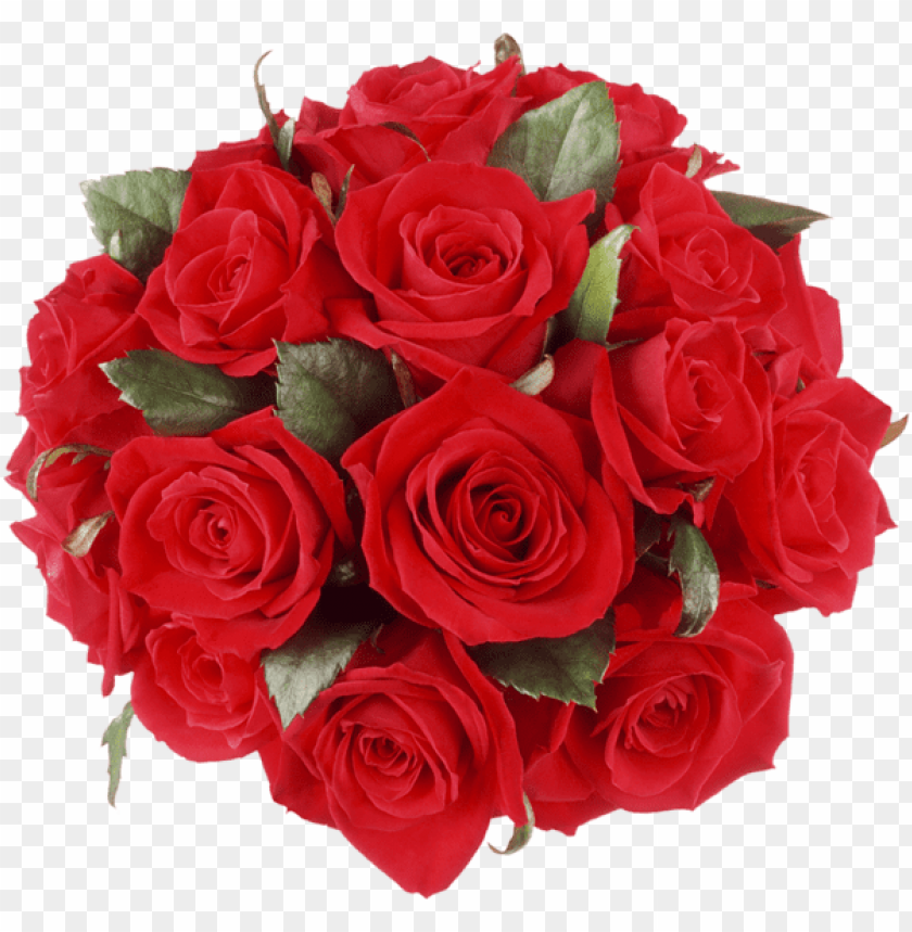 PNG image of red roses bouquet with a clear background - Image ID 45107