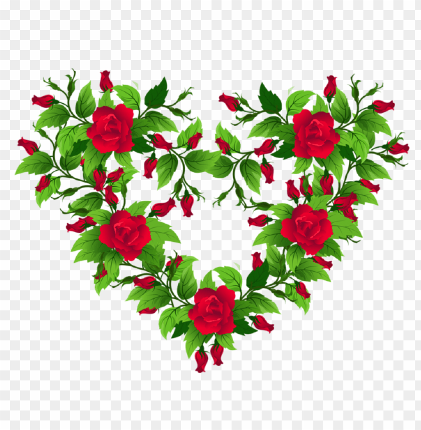 red roses heart decorpicture