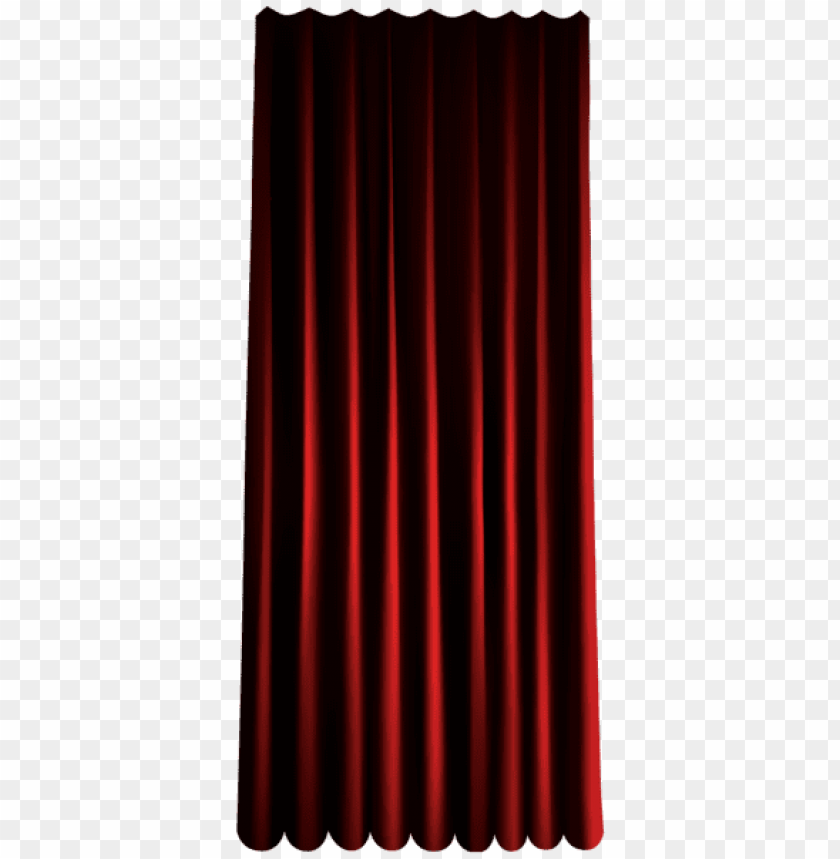 red single curtain