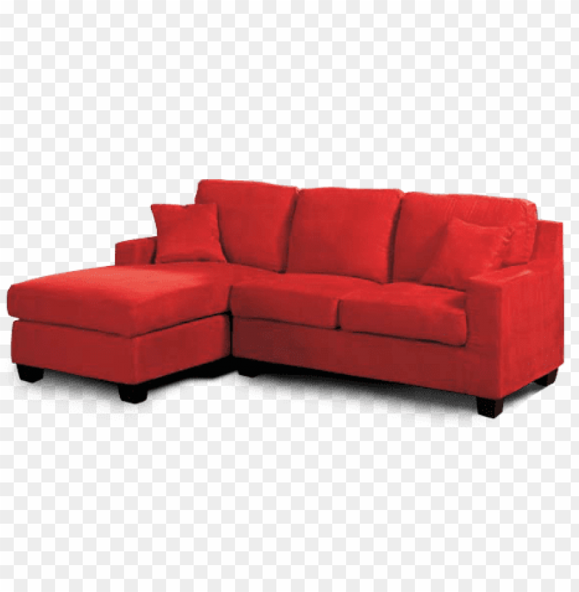 red, sofa, furniture, png, file