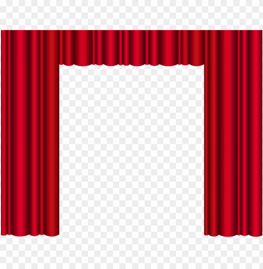 red theater curtains transparent