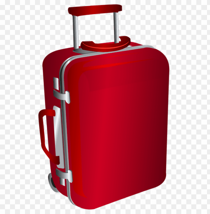 Download Red Trolley Travel Bag Clipart Png Photo  @toppng.com