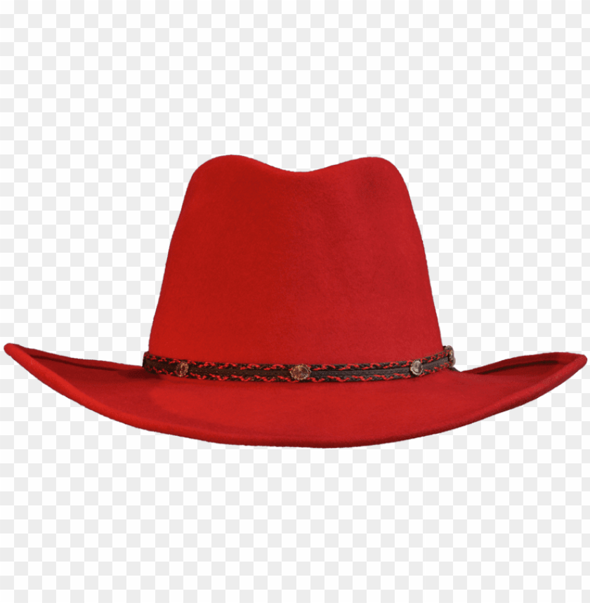 red wool felt cowboy hat red cowboy hat front PNG transparent with Clear Background ID 275573