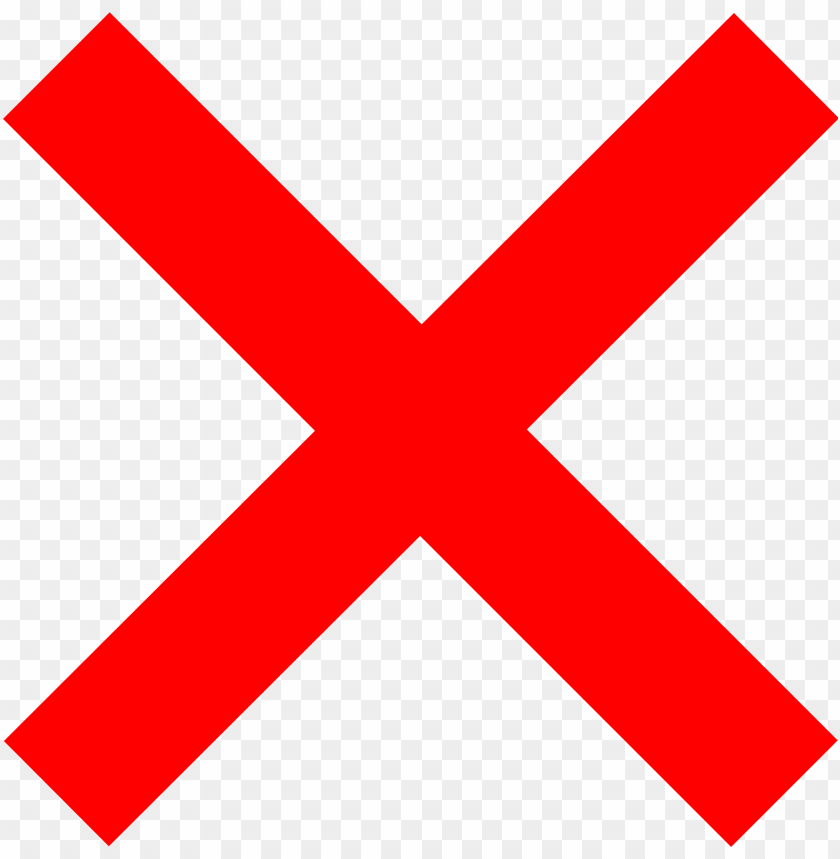 Red X Red X Png Image With Transparent Background Toppng