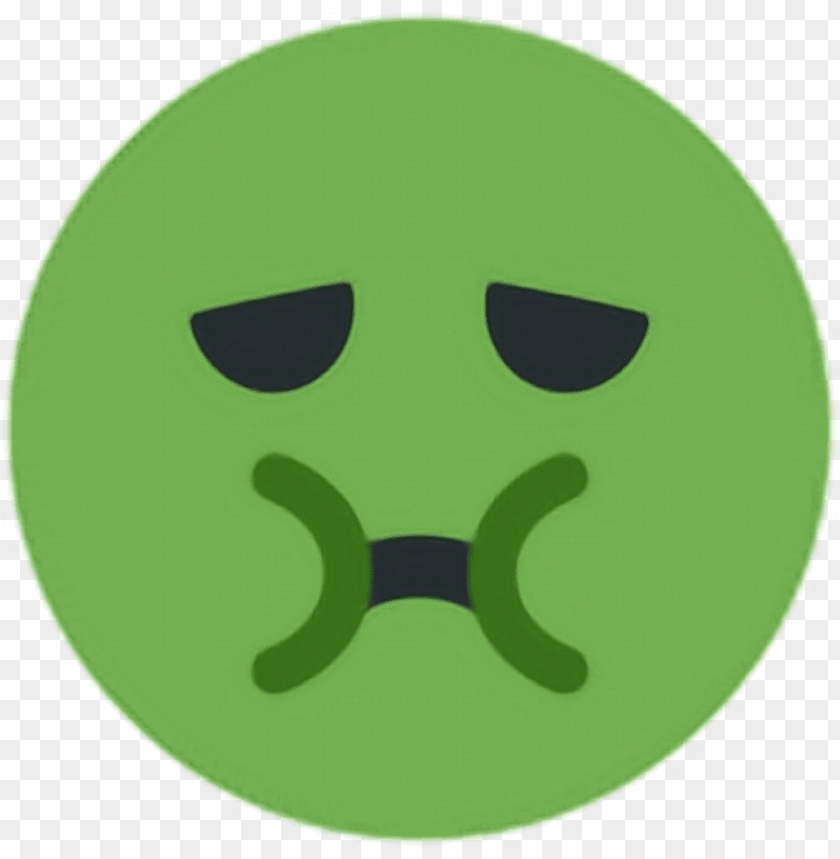 reen puke vomit sick emoji emoticon face expression - nauseated face PNG image with transparent background@toppng.com
