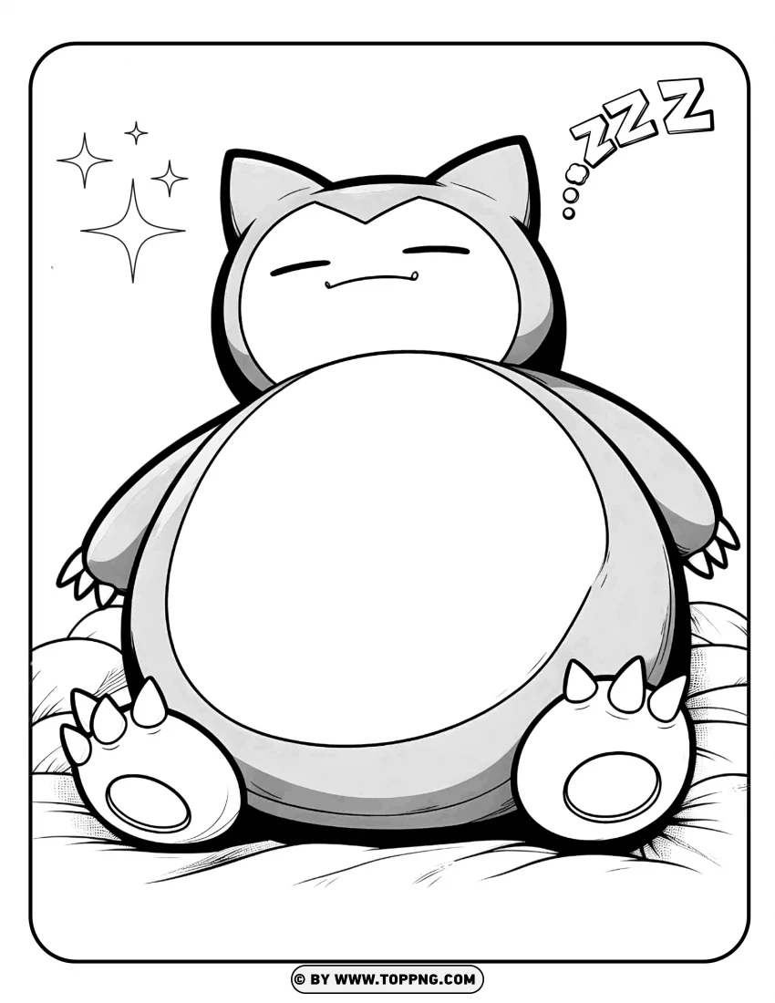 Pokémon Coloring Page,Snorlax Coloring,Pokemon Go,Game , Design , Fantasy , Fictional Character 