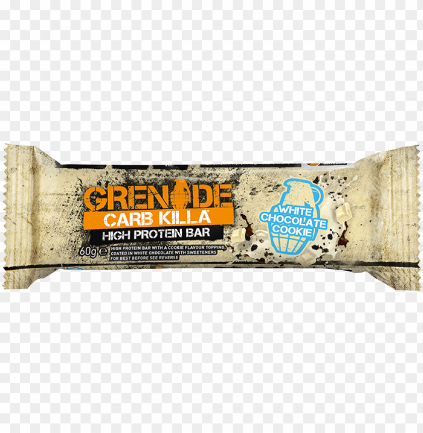 free PNG renade carb killa bar white chocolate cookie 60g - grenade carb killa cookie dough PNG image with transparent background PNG images transparent