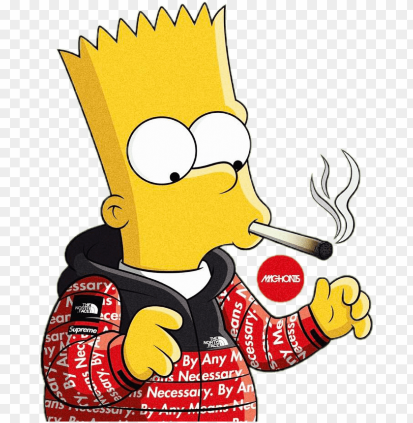 Report Abuse Bart Simpson Smoking Weed Png Image With Transparent Background Toppng